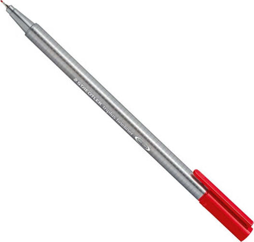 Penna Fineliner triplus - tratto 0 30mm - rosso - Staedtler [multipack] 10 pezzi Cancelleria e prodotti per ufficio/Penne matite scrittura e correzione/Penne e ricariche/Penne a punta porosa Eurocartuccia - Pavullo, Commerciovirtuoso.it