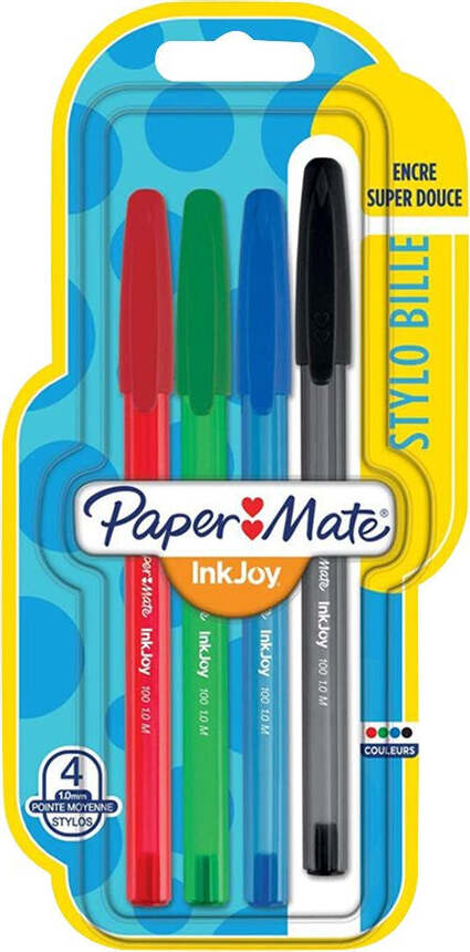 Penna-Inkjoy-100-4-pezzi-Paper-Mate