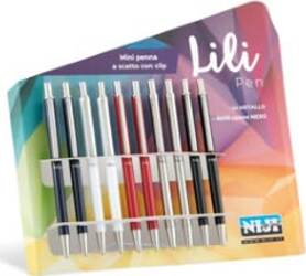 Penna mini a scatto da agenda - colori assortiti - Niji Italiana - conf. 10 pezzi Cancelleria e prodotti per ufficio/Penne matite scrittura e correzione/Penne e ricariche/Penne roller a inchiostro gel Eurocartuccia - Pavullo, Commerciovirtuoso.it