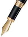 MONTEGRAPPA Penna stilografica Zero nera pennino oro 14 Kt