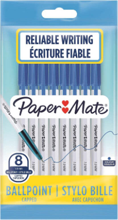 Penna pouch paper mate blue 1mm bls. 8pz Cancelleria e prodotti per ufficio/Penne matite scrittura e correzione/Penne e ricariche/Penne roller a inchiostro gel Scontolo.net - Potenza, Commerciovirtuoso.it
