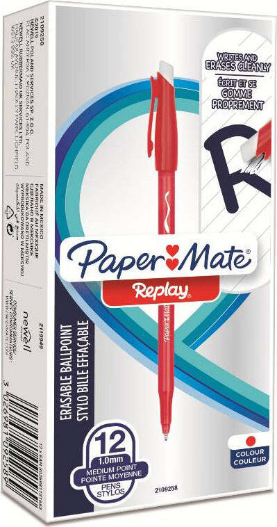 Penna-replay-rossa-anniversario-cf.12-Paper-Mate