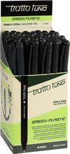 Penna sfera Tratto Uno Green - punta media 1 mm - nero - Tratto - conf. 50 pezzi Cancelleria e prodotti per ufficio/Penne matite scrittura e correzione/Penne e ricariche/Penne roller a inchiostro gel Eurocartuccia - Pavullo, Commerciovirtuoso.it