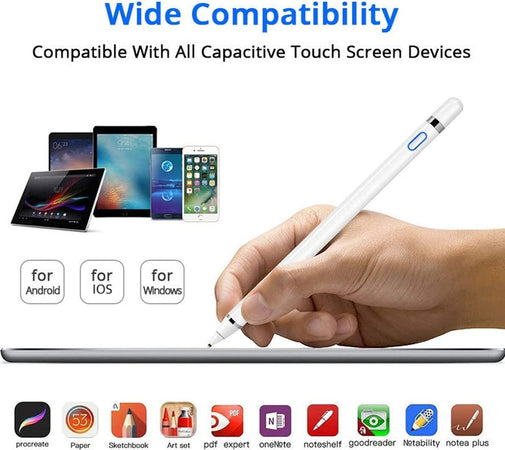 Penna Stilo Pennino Capacitivo Da 1,2mm Digitale Ricaricabile A Punta Fine Touch Accessori Ipad e Tablet Trade Shop italia - Napoli, Commerciovirtuoso.it