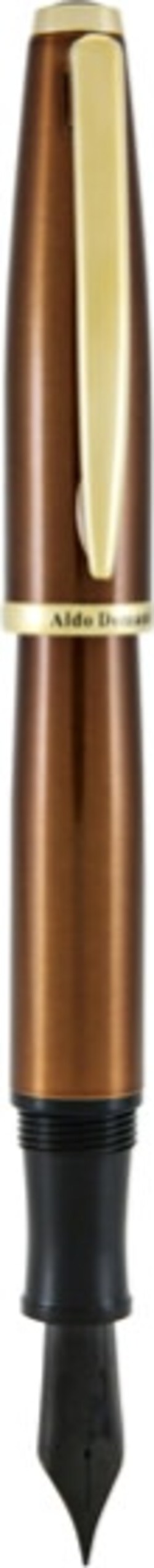 Penna stilografica Aldo Domani - punta M - fusto tabacco - Monteverde Cancelleria e prodotti per ufficio/Penne matite scrittura e correzione/Penne e ricariche/Penne stilografiche Eurocartuccia - Pavullo, Commerciovirtuoso.it