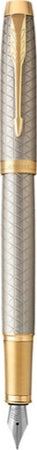Penna stilografica IM Premium - Metal Chiselled - stilo M - grey - Parker Cancelleria e prodotti per ufficio/Penne matite scrittura e correzione/Penne e ricariche/Penne stilografiche Eurocartuccia - Pavullo, Commerciovirtuoso.it