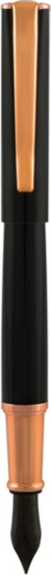 Penna Stilografica Impressa - punta M - nero-rosegold - Monteverde Cancelleria e prodotti per ufficio/Penne matite scrittura e correzione/Penne e ricariche/Penne stilografiche Eurocartuccia - Pavullo, Commerciovirtuoso.it