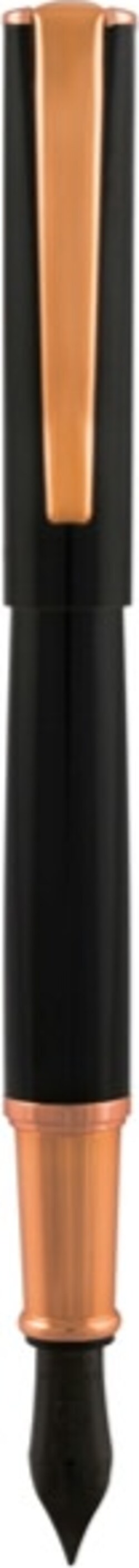 Penna Stilografica Impressa - punta M - nero-rosegold - Monteverde Cancelleria e prodotti per ufficio/Penne matite scrittura e correzione/Penne e ricariche/Penne stilografiche Eurocartuccia - Pavullo, Commerciovirtuoso.it