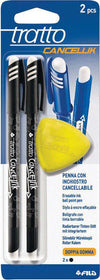 Penna-Tratto-Cancellik-Nera-con-gomma-2-pezzi