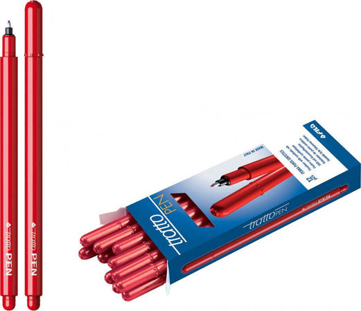 Penna-tratto-pen-metal-rosso-cf.12