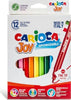 Pennarelli Joy - punta 2 6mm - colori assortiti - lavabili - Carioca - scatola 12 pezzi Giochi e giocattoli/Attività creative/Accessori per disegnare e colorare/Pennelli Eurocartuccia - Pavullo, Commerciovirtuoso.it