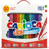 Pennarelli Joy - punta 2 6mm - colori assortiti - lavabili - Carioca - scatola 60 pezzi Giochi e giocattoli/Attività creative/Accessori per disegnare e colorare/Pennelli Eurocartuccia - Pavullo, Commerciovirtuoso.it