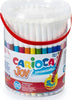 Pennarelli Joy - punta fine - colori assortiti - Carioca - Barattolo 100 pezzi Giochi e giocattoli/Attività creative/Accessori per disegnare e colorare/Pennelli Eurocartuccia - Pavullo, Commerciovirtuoso.it
