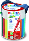 Pennarelli Jumbo - punta 6 0mm - colori assortiti - lavabili - Carioca - barattolo 50 pezzi Giochi e giocattoli/Attività creative/Accessori per disegnare e colorare/Pennelli Eurocartuccia - Pavullo, Commerciovirtuoso.it