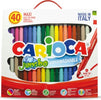 Pennarelli Jumbo - punta 6 0mm - colori assortiti - lavabili - Carioca - valigetta 40 pezzi Giochi e giocattoli/Attività creative/Accessori per disegnare e colorare/Pennelli Eurocartuccia - Pavullo, Commerciovirtuoso.it