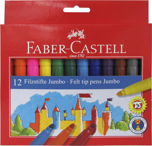 Pennarelli jumbo il castello Faber Castell 554312 Cancelleria e prodotti per ufficio/Penne matite scrittura e correzione/Marcatori ed evidenziatori/Pennarelli per disegno Scontolo.net - Potenza, Commerciovirtuoso.it