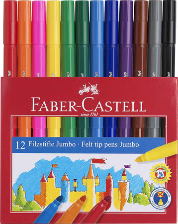 Pennarelli jumbo il castello Faber Castell 554312 Cancelleria e prodotti per ufficio/Penne matite scrittura e correzione/Marcatori ed evidenziatori/Pennarelli per disegno Scontolo.net - Potenza, Commerciovirtuoso.it