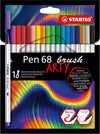 Pennarelli Pen 68 Brush Arty Line 568-12 - colori assortiti - Stabilo - astuccio 12 pezzi Giochi e giocattoli/Attività creative/Accessori per disegnare e colorare/Pennelli Eurocartuccia - Pavullo, Commerciovirtuoso.it