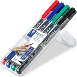 Pennarello Astucci Lumocolor Permanent 313 - punta 0 4 mm - colori assortiti - Staedtler Cancelleria e prodotti per ufficio/Penne matite scrittura e correzione/Marcatori ed evidenziatori/Pennarelli indelebili e marcatori Eurocartuccia - Pavullo, Commerciovirtuoso.it