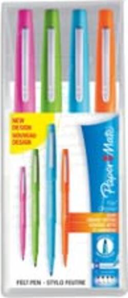 Pennarello Flair Nylon - punta feltro - punta 1 10 mm - colori assortiti Fun - Papermate - conf. 4 pezzi Cancelleria e prodotti per ufficio/Penne matite scrittura e correzione/Penne e ricariche/Penne a punta porosa Eurocartuccia - Pavullo, Commerciovirtuoso.it