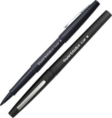 Pennarello Flair Nylon punta feltro - punta 1 10mm - nero - Papermate [multipack] 12 pezzi Cancelleria e prodotti per ufficio/Penne matite scrittura e correzione/Penne e ricariche/Penne a punta porosa Eurocartuccia - Pavullo, Commerciovirtuoso.it