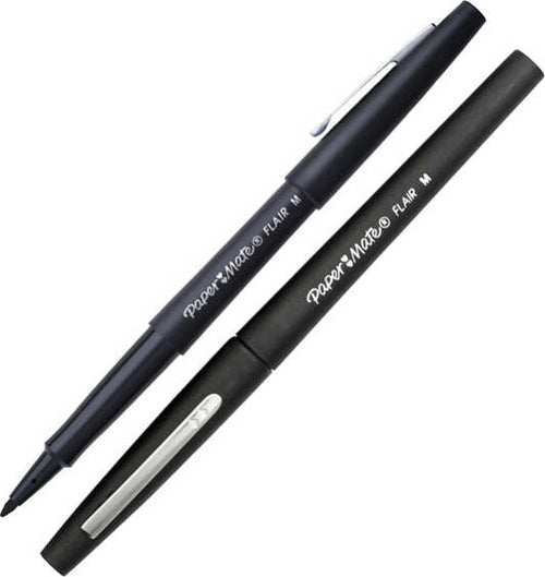 Pennarello Flair Nylon punta feltro - punta 1 10mm - nero - Papermate [multipack] 12 pezzi Cancelleria e prodotti per ufficio/Penne matite scrittura e correzione/Penne e ricariche/Penne a punta porosa Eurocartuccia - Pavullo, Commerciovirtuoso.it