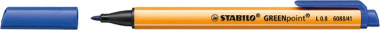Pennarello Greenpoint - punta 0 8mm - blu - Stabilo [multipack] 10 pezzi Cancelleria e prodotti per ufficio/Penne matite scrittura e correzione/Penne e ricariche/Penne a punta porosa Eurocartuccia - Pavullo, Commerciovirtuoso.it