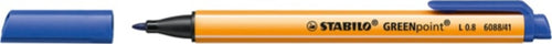 Pennarello Greenpoint - punta 0 8mm - blu - Stabilo [multipack] 10 pezzi Cancelleria e prodotti per ufficio/Penne matite scrittura e correzione/Penne e ricariche/Penne a punta porosa Eurocartuccia - Pavullo, Commerciovirtuoso.it