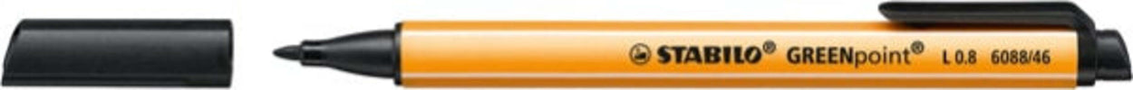 Pennarello Greenpoint - punta 0 8mm - nero - Stabilo [multipack] 10 pezzi Cancelleria e prodotti per ufficio/Penne matite scrittura e correzione/Penne e ricariche/Penne a punta porosa Eurocartuccia - Pavullo, Commerciovirtuoso.it