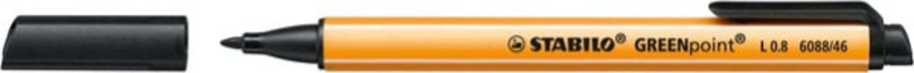 Pennarello Greenpoint - punta 0 8mm - nero - Stabilo [multipack] 10 pezzi Cancelleria e prodotti per ufficio/Penne matite scrittura e correzione/Penne e ricariche/Penne a punta porosa Eurocartuccia - Pavullo, Commerciovirtuoso.it
