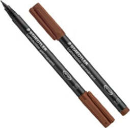 Pennarello Lumocolor Permanent 313 - punta 0 4mm - marrone - Staedtler Cancelleria e prodotti per ufficio/Penne matite scrittura e correzione/Marcatori ed evidenziatori/Pennarelli indelebili e marcatori Eurocartuccia - Pavullo, Commerciovirtuoso.it