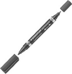 Pennarello Lumocolor Permanent Duo 348 punta feltro - punta 0 6mm e 1 5mm - nero - Staedtler Cancelleria e prodotti per ufficio/Penne matite scrittura e correzione/Penne e ricariche/Penne a punta porosa Eurocartuccia - Pavullo, Commerciovirtuoso.it