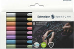 Pennarello Metallic Liner 020 - punta 1-2 mm - colori assortiti - Schneider - conf. 8 pezzi Cancelleria e prodotti per ufficio/Penne matite scrittura e correzione/Penne e ricariche/Penne a punta porosa Eurocartuccia - Pavullo, Commerciovirtuoso.it