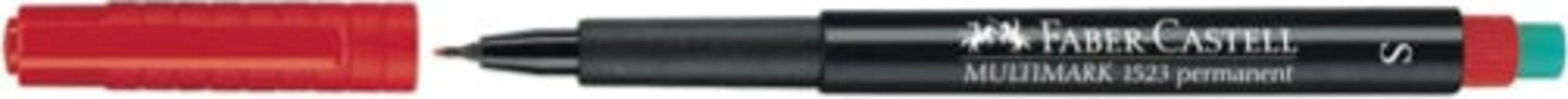 Pennarello Multimark universale permanente con gomma - punta superfine 0 4mm - rosso - Faber Castell [multipack] 10 pezzi Cancelleria e prodotti per ufficio/Penne matite scrittura e correzione/Marcatori ed evidenziatori/Pennarelli indelebili e marcatori Eurocartuccia - Pavullo, Commerciovirtuoso.it