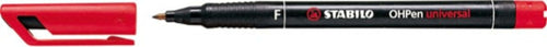 Pennarello OHPen universal permanente 842 - punta fine 0 7 mm - rosso - Stabilo [multipack] 10 pezzi Cancelleria e prodotti per ufficio/Penne matite scrittura e correzione/Marcatori ed evidenziatori/Pennarelli indelebili e marcatori Eurocartuccia - Pavullo, Commerciovirtuoso.it