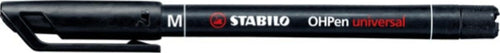 Pennarello OHPen universal permanente 843 - punta media 1 mm - nero - Stabilo [multipack] 10 pezzi Cancelleria e prodotti per ufficio/Penne matite scrittura e correzione/Marcatori ed evidenziatori/Pennarelli indelebili e marcatori Eurocartuccia - Pavullo, Commerciovirtuoso.it