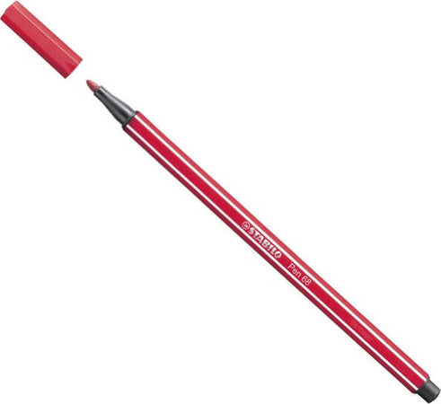 Pennarello Pen 68 - rosso scuro 50 - Stabilo [multipack] 10 pezzi Cancelleria e prodotti per ufficio/Penne matite scrittura e correzione/Penne e ricariche/Penne a punta porosa Eurocartuccia - Pavullo, Commerciovirtuoso.it