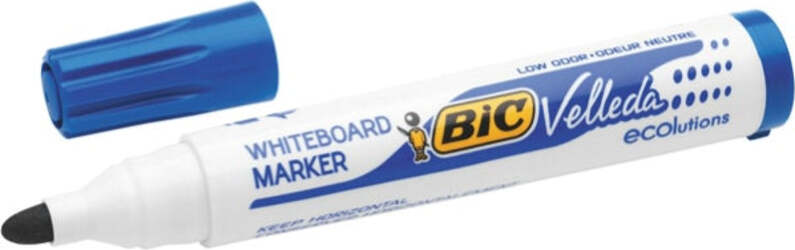 Pennarello per lavagne cancellabili Whiteboard Marker Velleda 1701 Recycled Bic - punta tonda 1 5mm - blu - Bic - conf. 12 pezzi [multipack] 12 pezzi Cancelleria e prodotti per ufficio/Penne matite scrittura e correzione/Marcatori ed evidenziatori/Marcatori cancellabili a secco e liquidi Eurocartuccia - Pavullo, Commerciovirtuoso.it