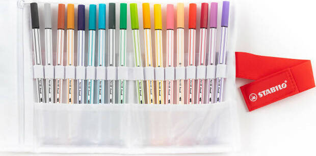 Pennarello Premium Con Punta A Pennello - Stabilo Pen 68 Brush - Rollerset Con 18 Colori Assortiti Cancelleria e prodotti per ufficio/Penne matite scrittura e correzione/Marcatori ed evidenziatori/Pennarelli per disegno Cartoleria Deja Vu - Crotone, Commerciovirtuoso.it