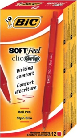 Penne a sfera a scatto Soft Feel - punta 1 0mm - rosso - Bic - conf. 12 pezzi Cancelleria e prodotti per ufficio/Penne matite scrittura e correzione/Penne e ricariche/Penne roller a inchiostro gel Eurocartuccia - Pavullo, Commerciovirtuoso.it