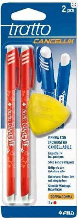 Penne-cancellabili-Fila-Cancellik-inchiostro-Rosso-tratto-Fine-0,4-mm