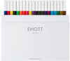 Penne Fineliner Inchiostro A Base Di Acqua Emott Pen Tratto 0,4 Mm Set 40 Colori Non Sbavano