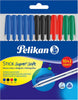 Penne-pelikan-sfere-stick-supersoft-assortite-10+2-gratis