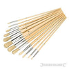 Silverline set 12 pennelli con punta tonda per pittura Prezzo Silverline