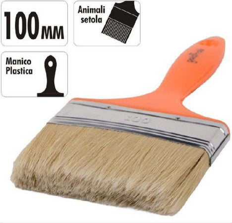 Pennello 100 Mm Pennellessa Con Manico In Plastica Per Pittura Verniciare 90260 Fai da te/Pitture trattamenti per pareti e utensili/Strumenti e attrezzi per verniciatura/Applicazione colore/Pennelli/Pennellesse Trade Shop italia - Napoli, Commerciovirtuoso.it