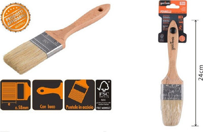 Pennello Piatto 24 Cm Manico In Legno Setole Morbide Per Pittura Vernice 90205 Giochi e giocattoli/Attività creative/Accessori per disegnare e colorare/Pennelli Trade Shop italia - Napoli, Commerciovirtuoso.it
