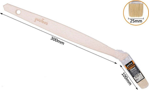 Pennello Piatto 25 Mm Obliquo Manico In Legno Lungo Collo Angolare Pittura 90239 Fai da te/Pitture trattamenti per pareti e utensili/Strumenti e attrezzi per verniciatura/Applicazione colore/Pennelli/Pennellesse Trade Shop italia - Napoli, Commerciovirtuoso.it
