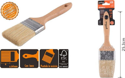 Pennello Piatto 25.3 Cm Manico In Legno Setole Morbide Per Pittura Vernice 90206 Giochi e giocattoli/Attività creative/Accessori per disegnare e colorare/Pennelli Trade Shop italia - Napoli, Commerciovirtuoso.it