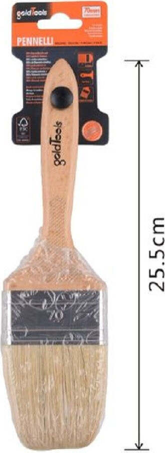 Pennello Piatto 25.5 Cm Con Manico In Legno Setole Morbide Pittura Vernice 90207 Casa e cucina/Hobby creativi/Pittura/Pennelli Trade Shop italia - Napoli, Commerciovirtuoso.it