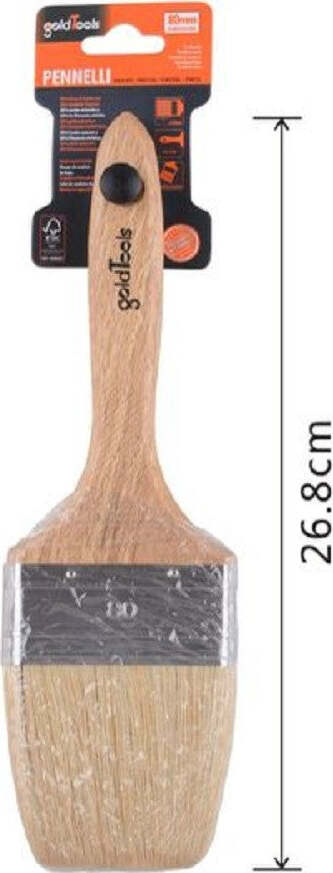 Pennello Piatto 26.8 Cm Con Manico In Legno Setole Morbide Pittura Vernice 90208 Casa e cucina/Hobby creativi/Pittura/Pennelli Trade Shop italia - Napoli, Commerciovirtuoso.it